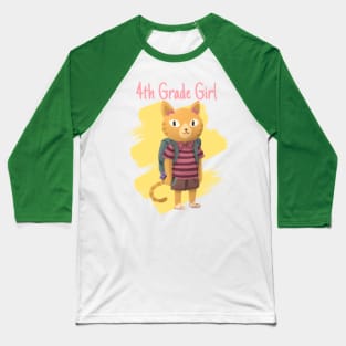 Fourth Grade Girl Baseball T-Shirt